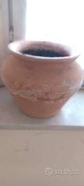vaso  da fiori,  materiale in cotto