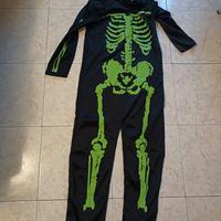 Costume  carnevale/halloween bambino da scheletro