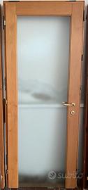 Porta a vetri Garofoli con telaio e maniglie