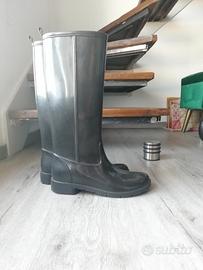 stivali impermeabili donna neri da pioggia n. 40
