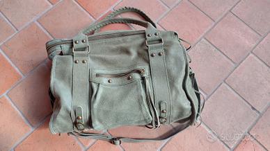 Borsa verde in pelle 