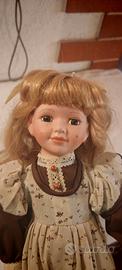 Bambola ceramica vintage