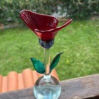 Barbini Murano fiore in vetro vintage