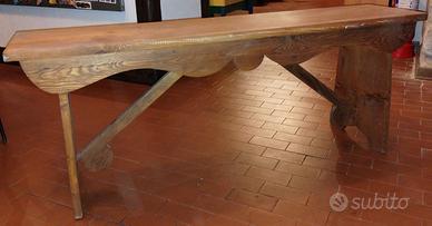 Panca rustica in legno