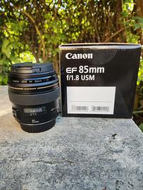 obiettivo canon 85mm f1.8