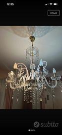Lampadario in vetro di murano