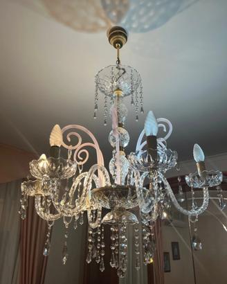 Lampadario in vetro di murano