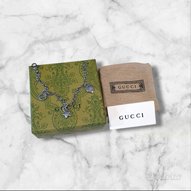 Bracciale Gucci in argento 925 con pendente