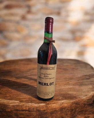 Vino Merlot 1974 Cescon Vintage da Collezione