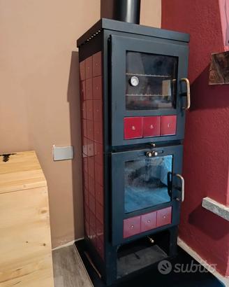 STUFA A LEGNA 9 KW CON FORNO