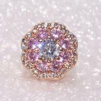 PANDORA 787851NPM Charm Fiore Rosa Scintillante