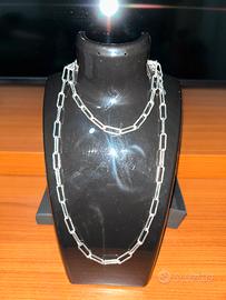 Argento collana bracciale donna