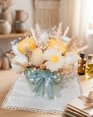 Bouquet di fiori artigianale fatto a mano