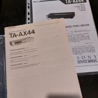 Istruzioni e service Amplificatore Sony TA-AX 44