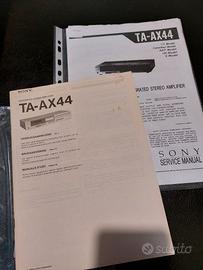 Istruzioni e service Amplificatore Sony TA-AX 44