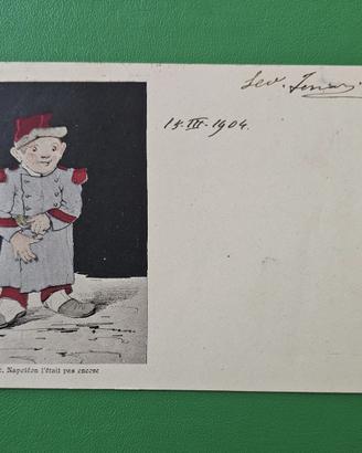 CARTOLINA ANTICA VIAGGIATA SOLDATINO
