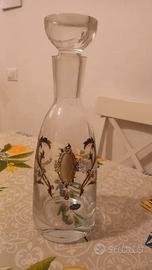 Bottiglia vetro vintage Creazioni Argento 34cm