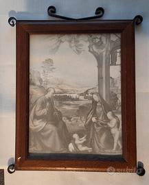 cornice in legno massello 