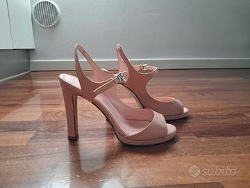 Sandali Anna F. in pelle cipria 37