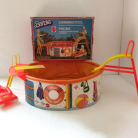 Piscina casa Barbie Mattel pool vintage e bambola