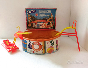 Piscina casa Barbie Mattel pool vintage e bambola