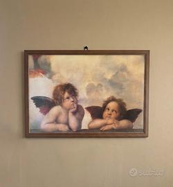 Quadro con cornice e vetro.