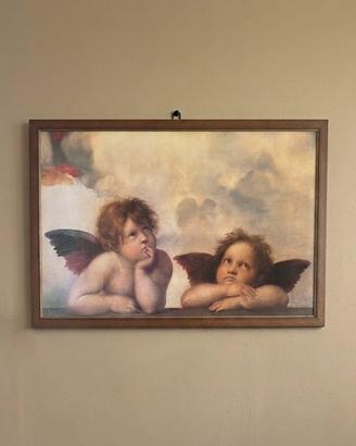 Quadro con cornice e vetro.