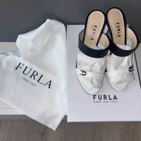 FURLA MULE T9 PELLE VITELLO SANDALI 36,5 ORIGINALI