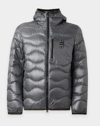 Piumino Blauer uomo grigio roccia