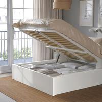 Letto con contenitore IKEA Malm, bianco, 160x200