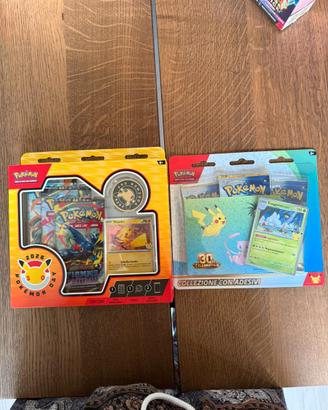 pokemon 30° anniversario 3 bustine+ pokemon day