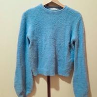 Maglione Alcott maniche a sbuffo celeste S