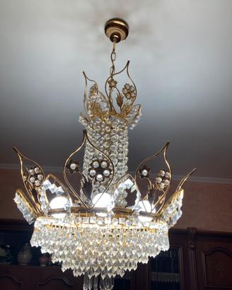 Lampadario con strass
