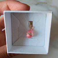 ciondolo rosa nuovo 