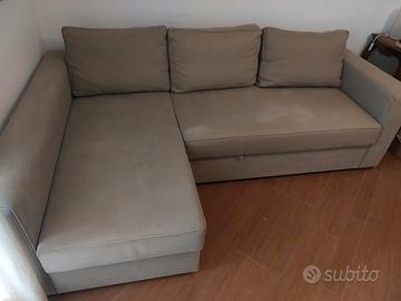 Divano letto IKEA con chaise longue + contenitore