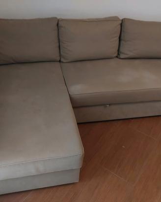 Divano letto IKEA con chaise longue + contenitore