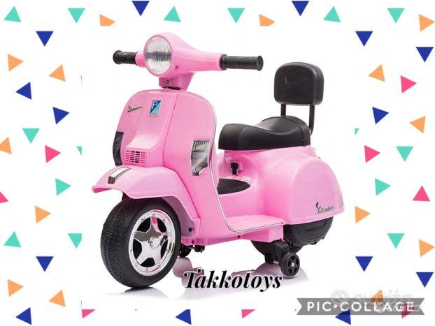 Auto moto elettrica mini vespa 6v rosa usato  Roma