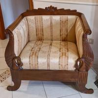 Divano + 2 poltrone '800