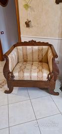 Divano + 2 poltrone '800
