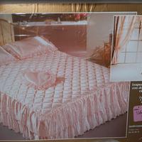 COPRILETTO MATRIMONIALE IN RASO COLOR BEIGE