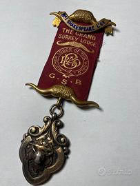 Medaglia RAOB 1938 Argento Massiccio Bro Cornbill