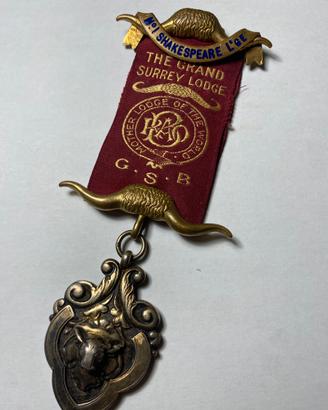 Medaglia RAOB 1938 Argento Massiccio Bro Cornbill