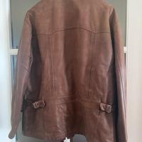 Giacca in Vera Pelle Marrone Uomo - Stile Casual