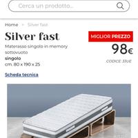 Materasso singolo
