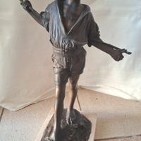 "Scugnizzo" in bronzo di Guido Cacciapuoti