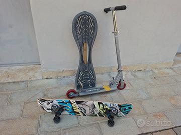 skateboard + xeloboard + monopattino