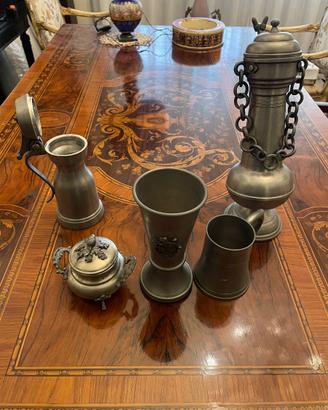 Set di oggetti decorativi in peltro 95% Valart