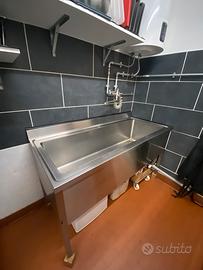 Lavandino inox vasca unica