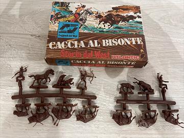 Soldatini atlantic 1001 caccia al bisonte sc.1/72