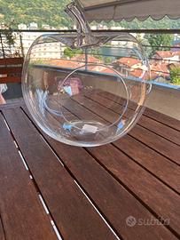Vaso vetro a forma di mela